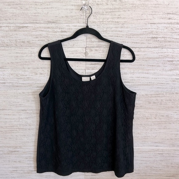 Chico’s Lace Blouse Tank | SIZE 3 - Picture 1 of 5